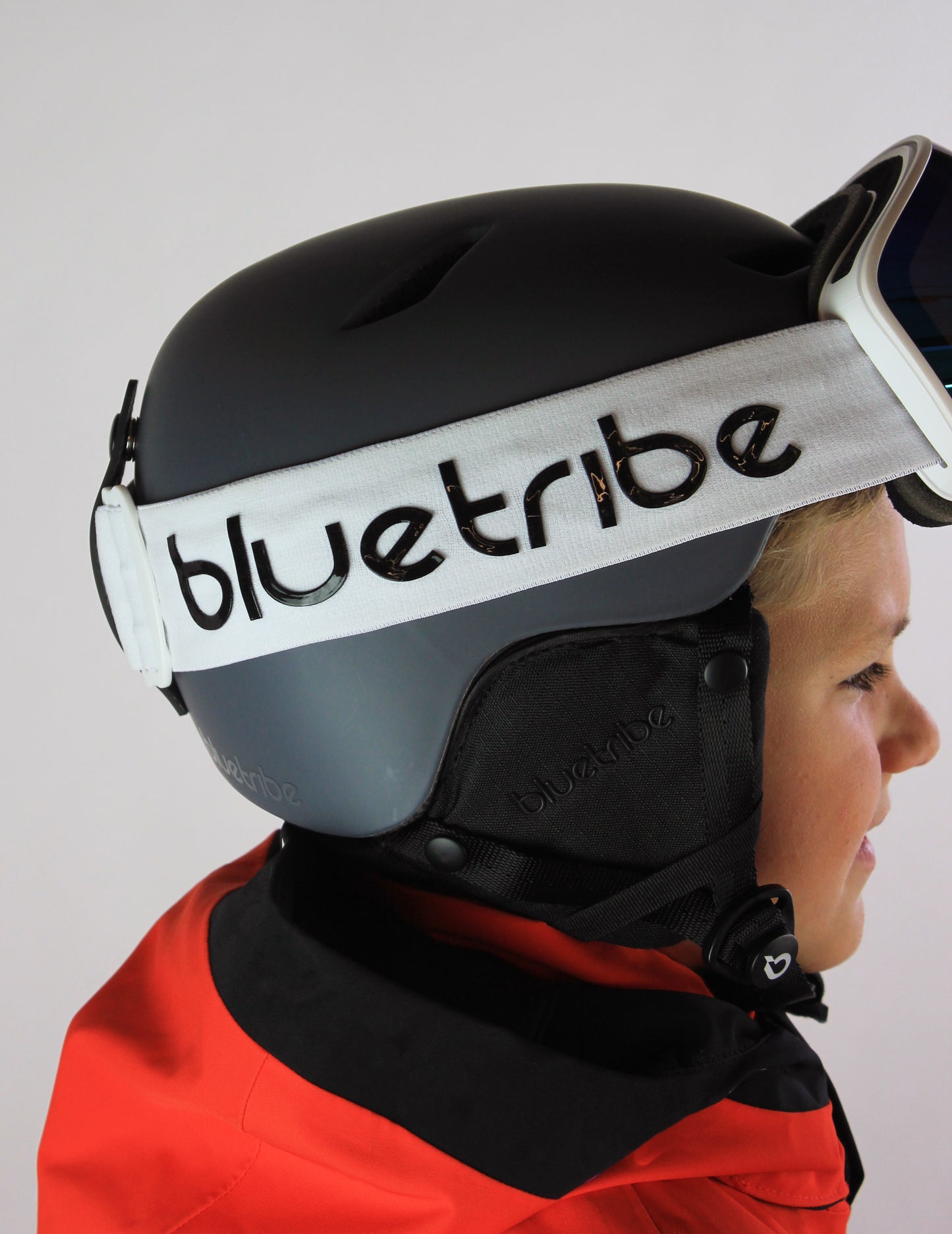 Ultra White/Blue full revo double lens | Skibril-Snowboard Bril (kids)