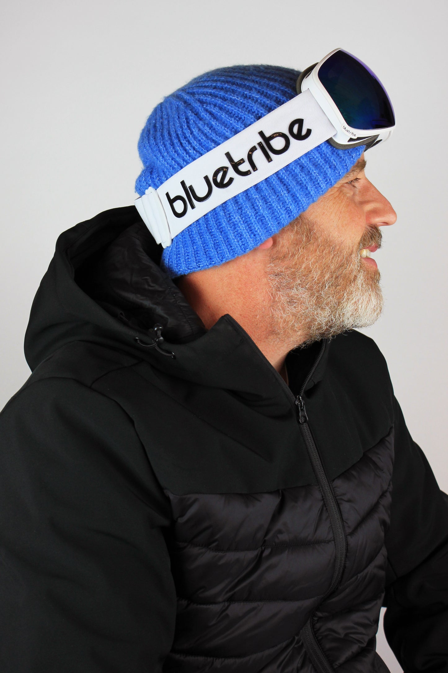 Ultra White/Blue full revo double lens | Skibril-Snowboard Bril