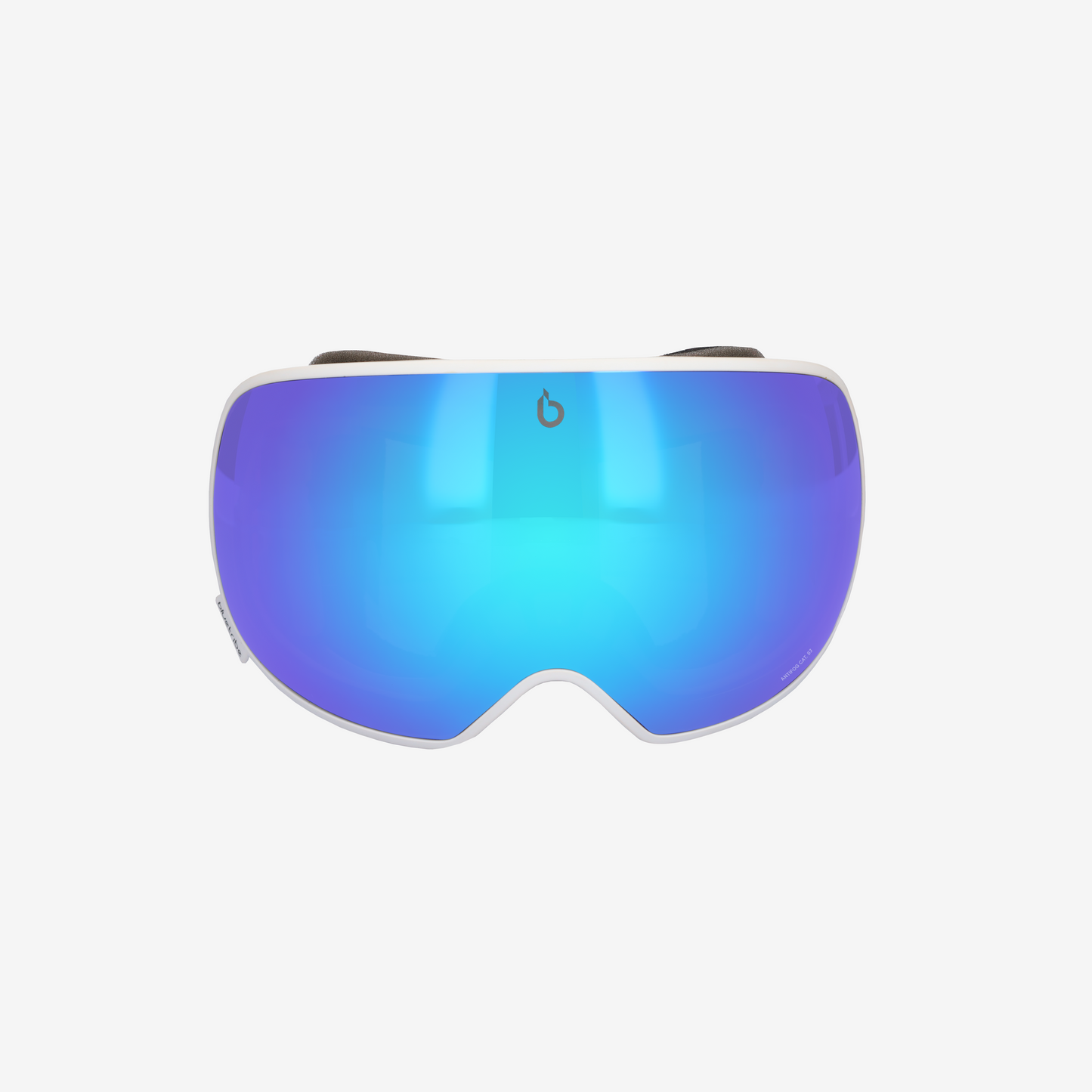 Ultra White/Blue full revo double lens | Skibril-Snowboard Bril