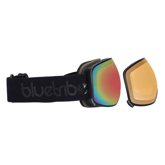 Ultra Black/ Rainbow double lens | Skibril- Snowboard Bril